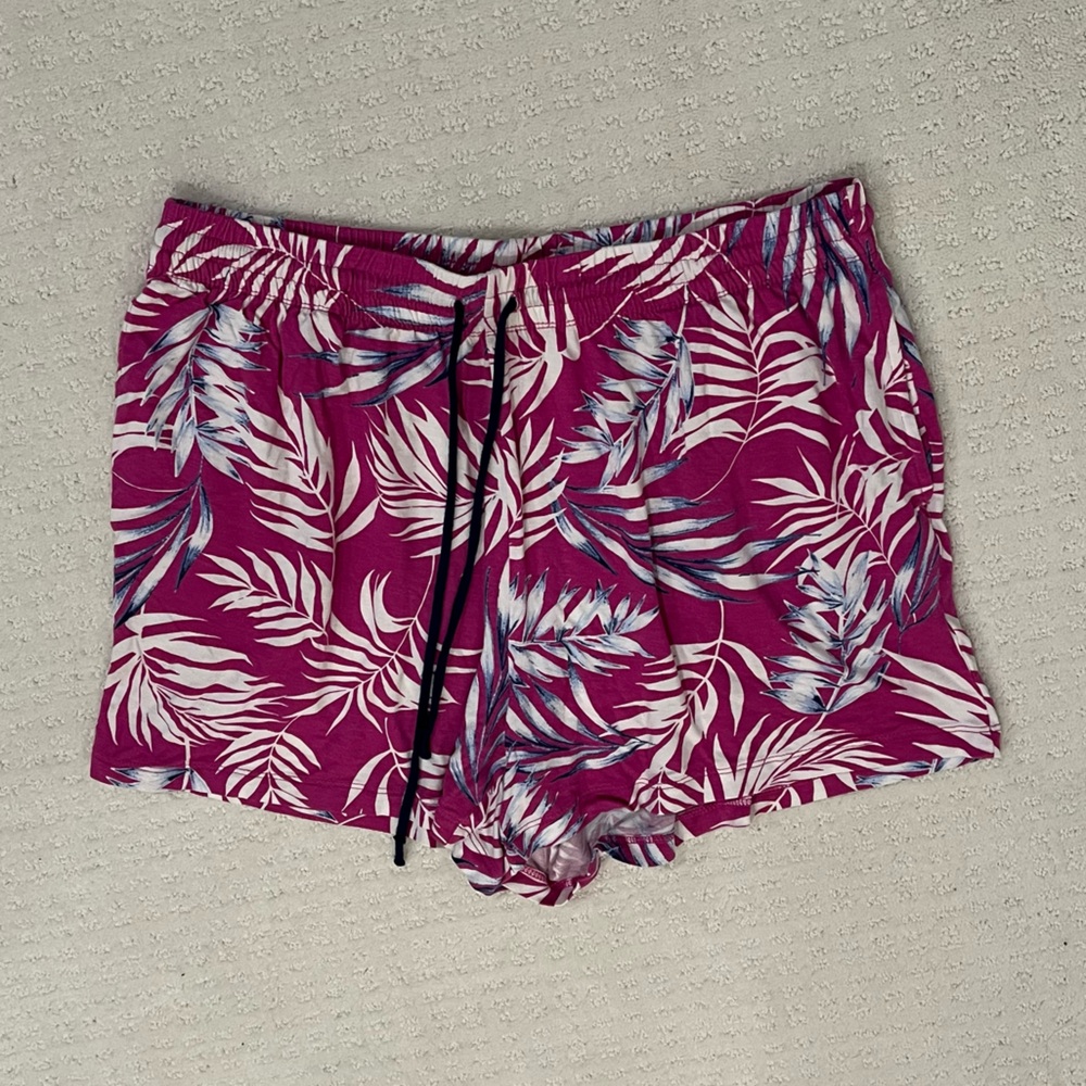 Palm Leaf Pajama Shorts